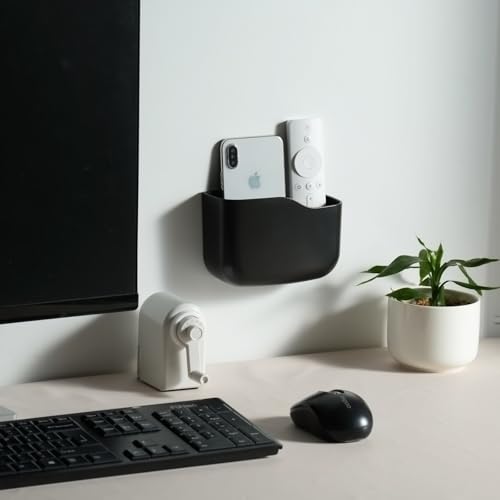 LINFIDITE Adhesive TV Remote Control Holder Wall Mount TV Holder Wall Remote Control Caddy Storage Organizer Universal Controller Stand Box (For 2 Or 3 Remote Controls–Black–Quantity2 - Cosy Home Interiors LINFIDITE Adhesive TV Remote Control Holder Wall Mount TV Holder Wall Remote Control Caddy Storage Organizer Universal Controller Stand Box (For 2 Or 3 Remote Controls–Black–Quantity2 - Image 7