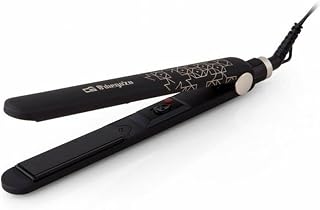Orbegozo PL 3500 - Plancha de pelo con placas cerámicas, calentamiento ultrarrápido, indicador luminoso, estuche para transporte, cable de 1,8 m, negro