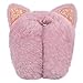 Surblue Foldable Cat Ear Earmuffs - Winter Warm Outdoor Covers Headband Fur Warmer, Cameo Brown