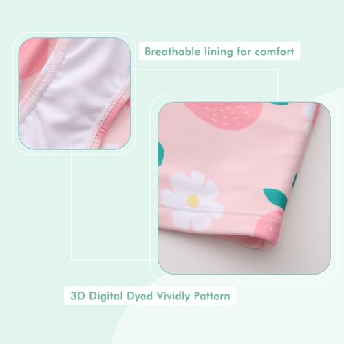 Image of Girls Two Piece Swimsuits Hawaiian Ruffle Tankini Swimwear Bathing Suit Set