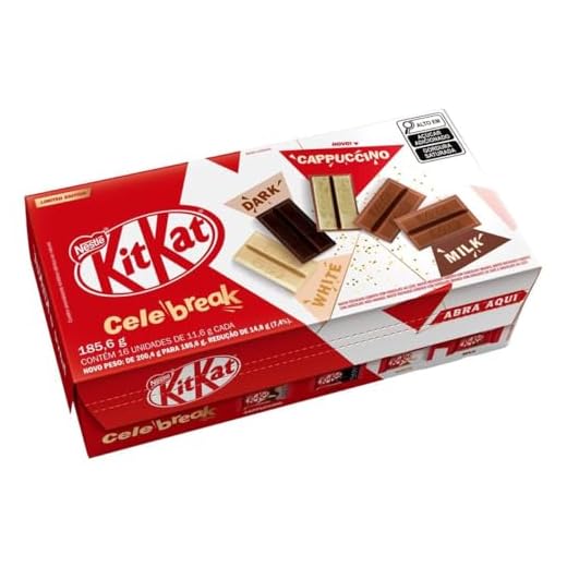 Chocolate Kitkat Celebreak Caixa 185,6g 16 Unidades