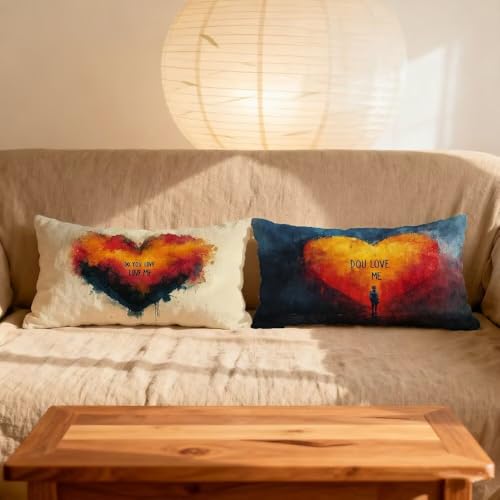 Housse de coussin 40x80 orange en velours double face chic - 3