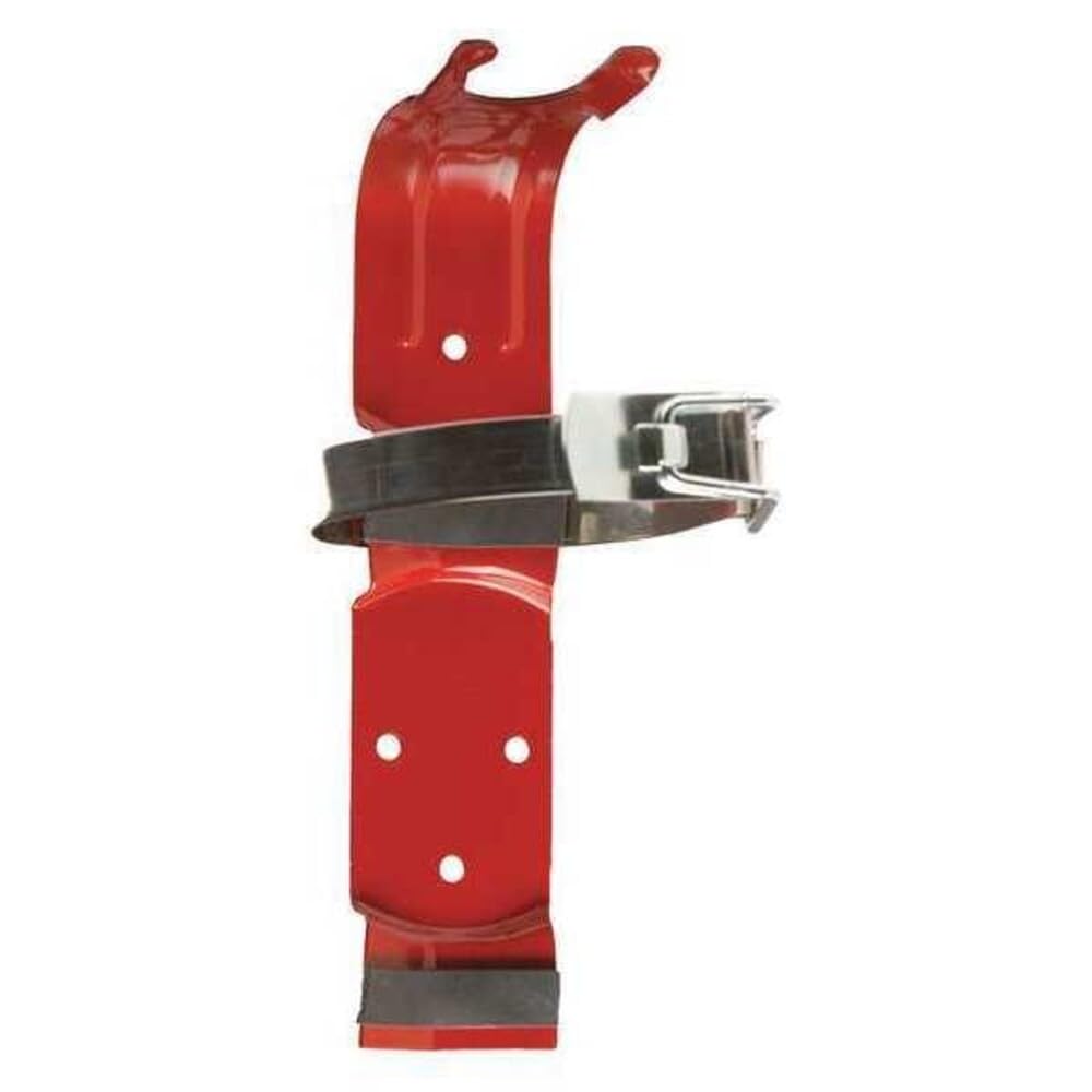 Buckeye Fire Extinguisher Bracket, 3-3/8 in. Dia. Red, 700287