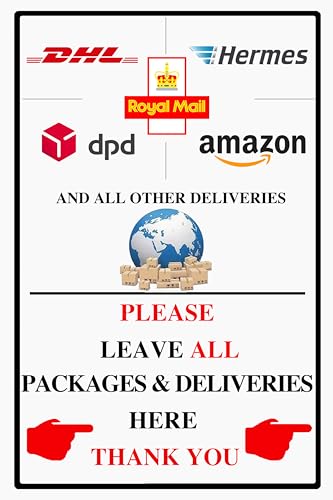 Yiruhe PHA2341 Lieferschild für Außenbereich 30,5x20,3 cm