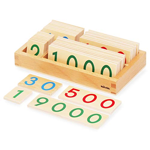 数字カードで100の位、1000の位の表記を学ぼう！モンテッソーリの算数