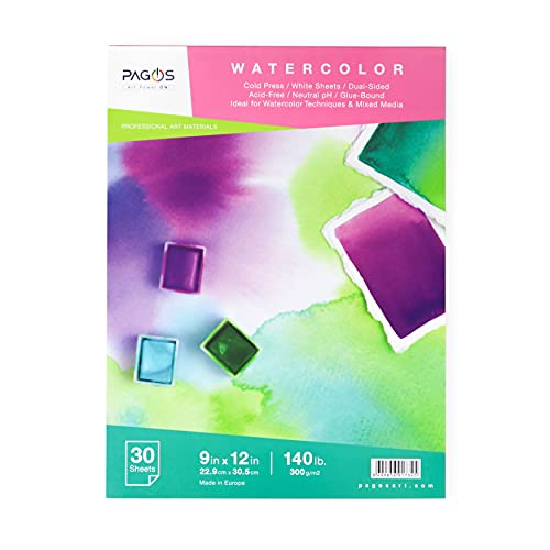 300 g 22,9 cm x 30,5 cm 30 Suluboya Defteri Yaprak Orta Doku Cold Pressed