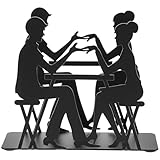 TOYANDONA Servilletero de Metal Negro Diseño, Dispensador Decorativo de Servilletas para Mesa, Porta Toallas de Papel Práctico para Cocina, Restaurante y Cafetería