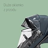 Maxi-Cosi Osłona Przeciwdeszczowa Comfort do Wózka, Z Wentylacją, Osłona Przeciwdeszczowa z Okienkiem, Łatwe Zakładanie na Wózek i Gondolę, Przezroczysta