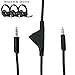 Replacement 2.0M Volume Control Audio Aux Cable Cord Wire Designed for Astro A10 Headsets, Compatible with PC with 3.5mm Combo Jack, Xbox One Series X/S, PS4, & PS5 Controllers, Also for A40