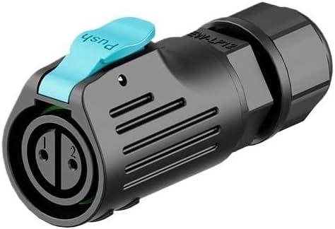 LP12 reverse soldering female 2/3/4/5/6/7/8 core LED lighting plastic waterproof connector(EW-LP12S-5P 5A)