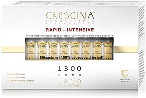Crescina Transdermic RAPID-INTENSIVE 1300 Man 20 Hair Growth Vials