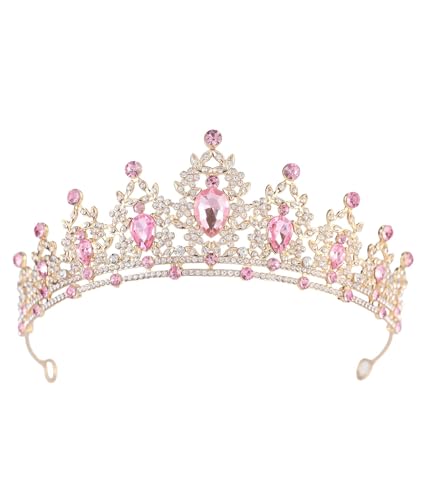Crystal Crown and Tiara For Women - Rhinestone Headband For Princess Girls,Bridal Hair Accessories For Weddings Birthday