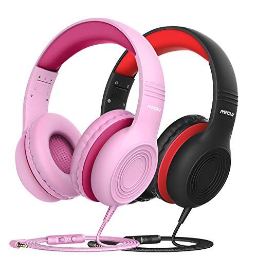 Mpow CH6S [2 Pack] Kids Headphones with Safety 85dB Volume Limited, Wired On-Ear
