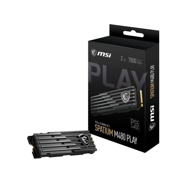 MSI SPATIUM M480 PCIe 4.0, M.2, 2TB Gen4x4, hasta 7000 MB/s