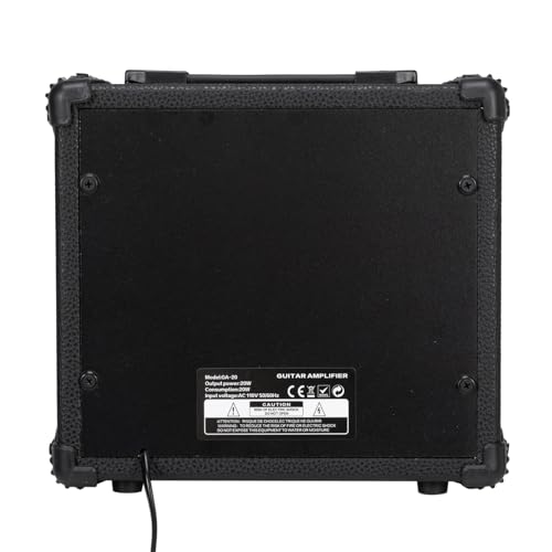 GLARRY Amplifier for Electric Guitar，Portable Vox Amp with Headphone MP3 Input，Mini Guitar Practice Amp 20W with Volume, Treble, Bass and Middle Controls - Image 6