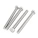uxcell M8 x 80mm Fully Threaded 304 Stainless Steel Hex Head Screw Bolt 4 Pcs