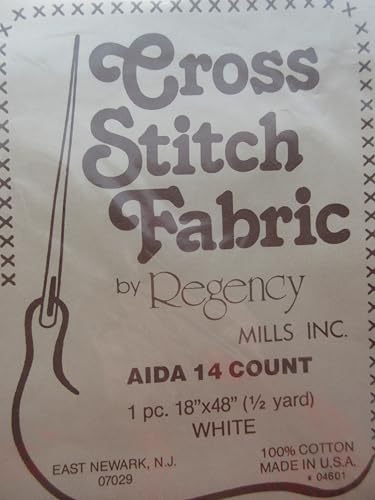 Aida 14 Count White 1 Piece 18