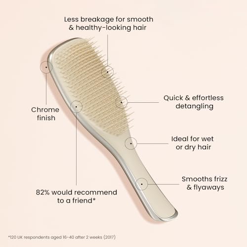 Tangle Teezer - Escova de cabelo desembaraçadora The Ultimate Detangler para todos os tipos de cabel