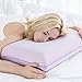 EGOHOME Cooling Gel Memory Foam Pillow - Reversible Cooling Cover, Neck Support for Side, Back and Stomach Sleepers, Removable & Machine Washable, All-Season Comfort, Standard Size, Purple