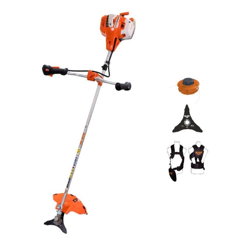 RURIS RR460, Carrete de Corte Profesional, Soporte para Manillar ergonómico, Disco Triple, arnés de Seguridad ergonómico