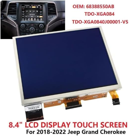 Image of AGCUT TDO-XGA084 XGA0840J0000 68388570AB 8.4 inch Uconnect 4UAV LCD Touch Screen for Jeep RAM 2018-2022