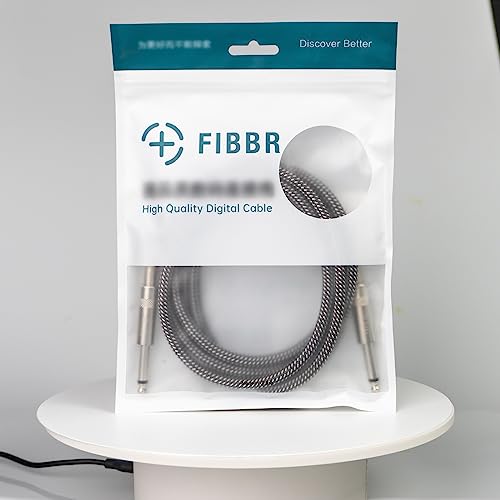 Fibbr 6.35Mm To 6.35Mm Stereo Audio Cable 3Ft/1M, Straight 1/4" Ts Audio Guitar Male Jack Instrument Lead With Nylon Braided For Electric Guitar, Bass, Amplifier, Mixer, Keyboard, Speaker #TOP7