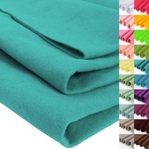 Image of XSEINO Soft Felt Fabric, Large Single Piece, 36x72 Inch, 1.4mm Thick Jade Green Nonwoven Felt for DIY Crafts, Sewing and Patchwork