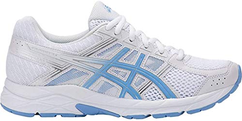ASICS Women's Gel-Contend 4 Running Shoes, 9M, White/Blue Bell