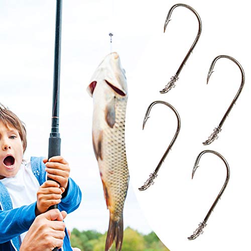 Gancho de peixe, 10 peças para uso ao ar livre, mini ganchos de pesca de aço carbono anticorrosão -