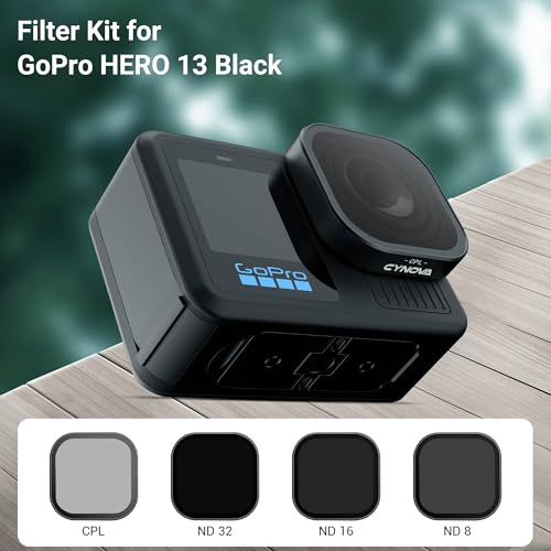 CYNOVA Filter Set for GoPro Hero 13 Black, 4 Pack (CPL/ND8/ND16/ND32) by CYNOVA - Used condition - Image 2
