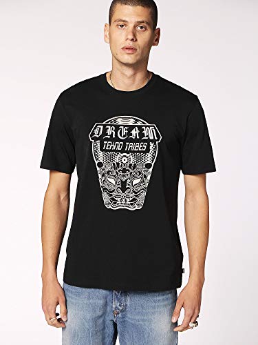 T-shirt Diesel T-Just-WN homme anti-déformation en coton durable contre l'usure