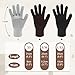 MIG4U Moisturizing Beauty Gloves Touch Screen Overnight Sleeping Glove Large for Men SPA, Dry Hands, Nighttime Lotion, UV Protection, Cosmetic Treatment,XL Black 3 Pairs