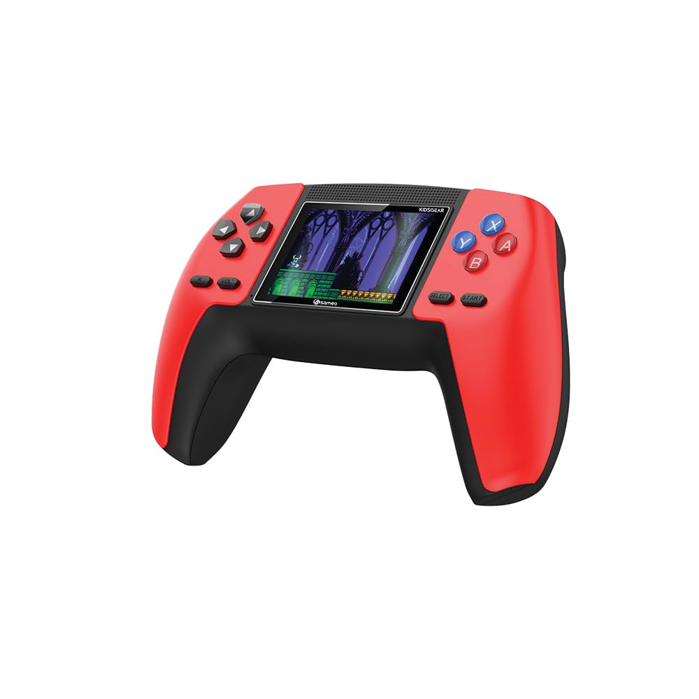 SAMEO KIDSGEAR Controller Shaped Handheld Console Built-in 520 Retro Game (Inferno RED) (B0DC41J85G) Amazon Price History, Amazon Price Tracker
