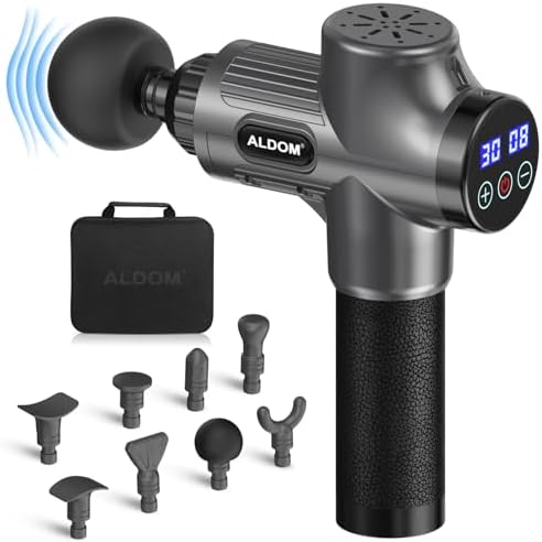 Pistola de Masaje Muscular, ALDOM Massage Gun Masajeadora Músculo...