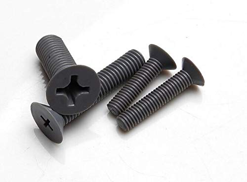5pcs M8 cross countersunk head screw plastic phillips screws antiseptic acid and alkali resistant PVC bolts bolt 12-50mm length - (Size: M8x12mm)