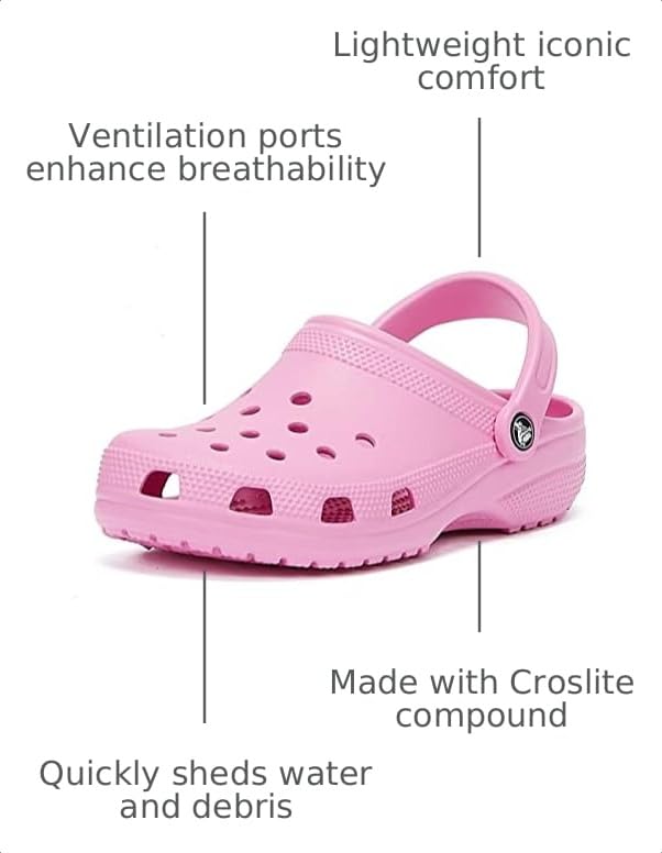 Image of Crocs Unisex-Adult Classic Clog, Clogs for Women and Men