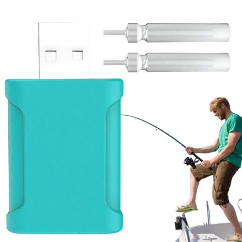 Trveqhk Batería flotante de | Pilas flotadoras de recargables CR425 - Adaptador de carga de cebo electrónico ignífugo para aparejos terminales