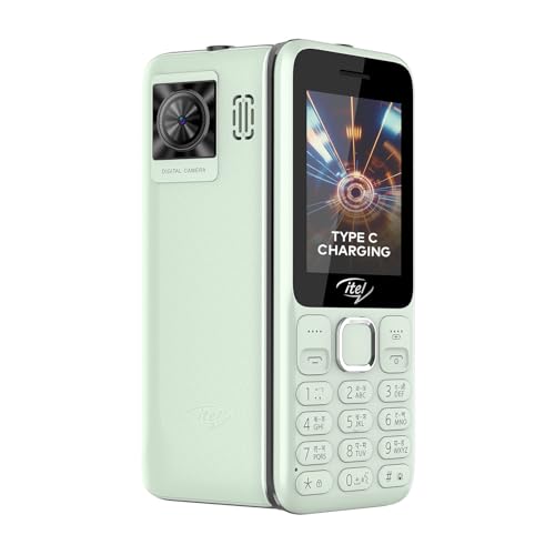 Image of itel Power 450 Keypad Mobile Phone| 2.4 inch Big Display | 2500 mAh Battery | Type C Charging | Auto Call Recording | Wireless FM Radio | 32GB Expandable Memory | Light Green