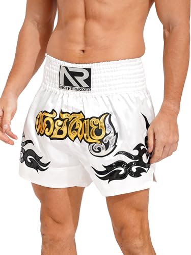 Produktfoto von winying Herren Thaiboxhose Muay Thai Shorts Thaiboxen Kampf Kickboxen Boxenshorts Kurz Hose Pants Sportshorts&hellip;