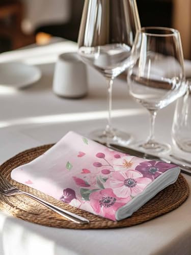 Servilletas de Tela Vintage Floral Juego x4 50.5x50.5 cm miniatura 5