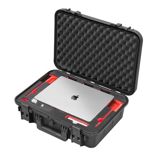 TOMcase Koffer für MacBook Pro 14" (M1 – M5), robuster wasserdichter ECO Schutzkoffer (IP65) für Laptop/Notebook - Made in Germany (14")