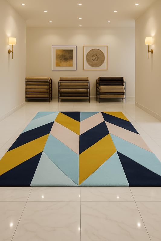 Image of Luxurious Tufted Woolen Carpet Collection Size 10 X 12 Feet (Color-Multi)