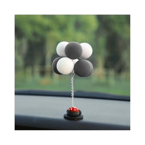 JNNJ Ornement Tableau Bord Voiture, Décoration Intérieure Voiture Avec Ballons De Baudruche En Terre Cuite, Accessoires Pour Voitures Avec Ballons,...