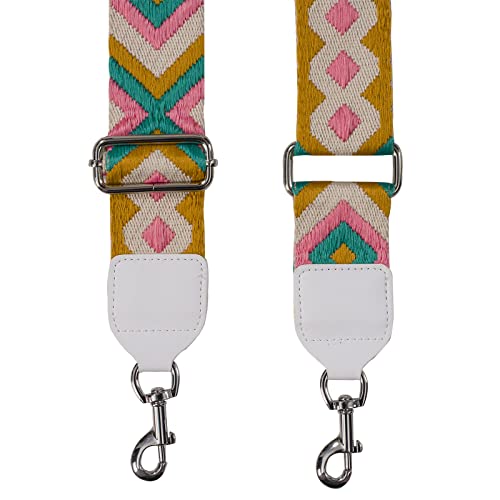 Image of Purse Strap Wide Shoulder Straps, Adjustable Crossbody Bag Strap, Replacement Straps for Women Handbags Canvas(African vioet)