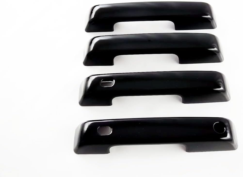 Exterior Door Handle Covers Compatible with Ford F150 F-150 2026 2025 2024 2023 2022 2021 Outdoor Handle Trim Exterior Car Accessories ABS 4PCS(Glossy Black Style)