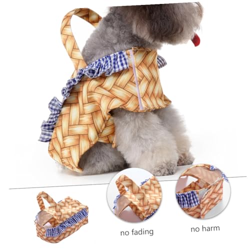 Disfraz para perro DECHOUS color amarillo talla XL miniatura 7