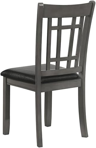 Miniatura 6 de Coaster Furniture LAVON 108212 - Juego de 2 sillas auxiliares acolchadas color espresso y gris medio, 38.25 pulgadas de alto x 21 pulgadas de ancho