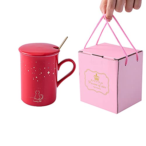 jinxiang �}�O�J�b�v �R�[�q�[�J�b �ϔM�J�b�v ��e��300ml �Z���~�b�N �X�v�[���t�� �W�t�� �V���v���ȃt�@�b�V���� �k�� �e�B�[�J�b�v �R�[�q�[�}�O�J�b�v (���b�h)