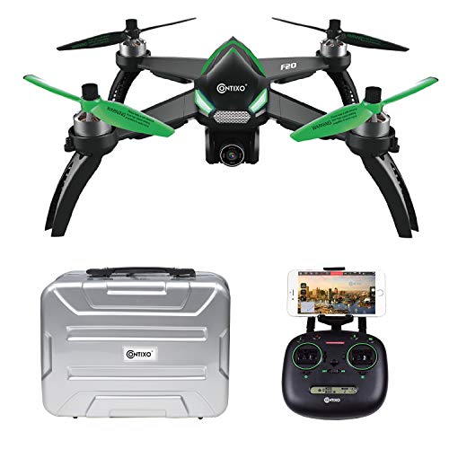 Contixo F20 GPS RC Quadcopter Photography Drone - 5GHz WiFi1080P FHD Gimbal Camera, Follow Me, Follow Me Waypoint 20 Minute Flight Time Brushless Motors