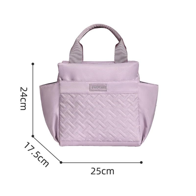 Image of Lunch Bag for Kids, Lunch Bag for Office Men, Women and Kids, Canvas Tiffin Bags for School, Picnic, Work, Carry Bag for Lunch Box and Water Bottle (Green C)